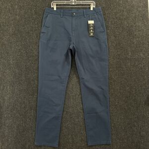 TAYLRD Pants Mens 34x32 Blue Slim Fit Stretch Chino Dress Performance Modern
